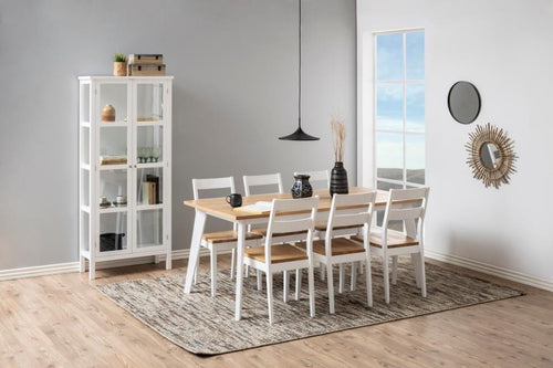 Set di 2 sedie da pranzo in legno Derry Quercia (1)
