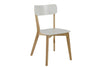 Set di 2 sedie da pranzo in legno e MDF Raven Bianco (2)