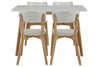 Set di 2 sedie da pranzo in legno e MDF Raven Bianco (4)