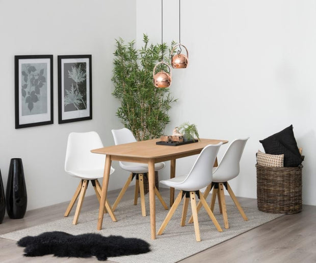 Set di 2 sedie da pranzo in plastica Dima Bianco (2)