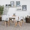 Set di 2 sedie da pranzo in plastica Dima Bianco (3)