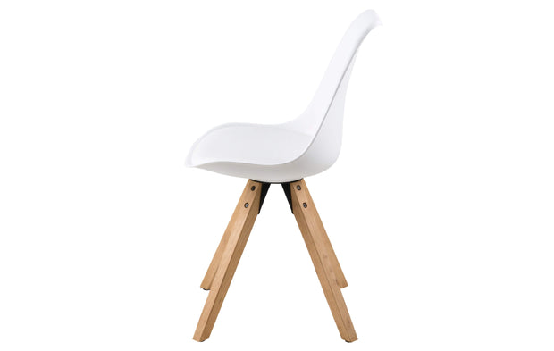 Set di 2 sedie da pranzo in plastica Dima Bianco (4)