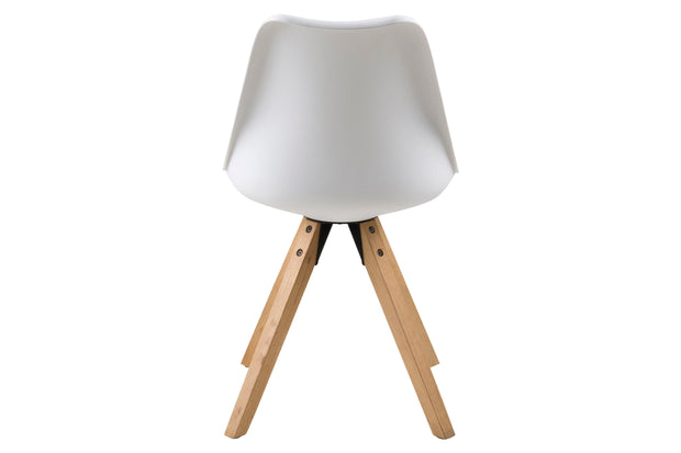 Set di 2 sedie da pranzo in plastica Dima Bianco (5)