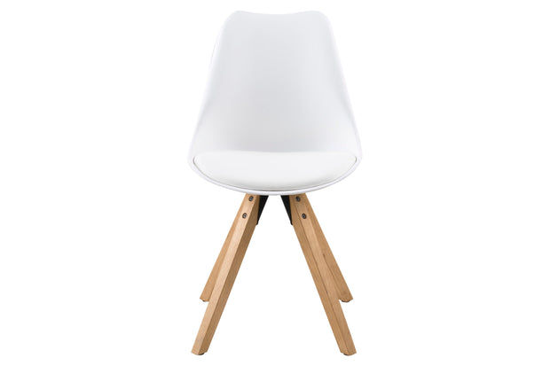 Set di 2 sedie da pranzo in plastica Dima Bianco (6)