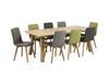 Set di 2 sedie da pranzo in tessuto Arosa Grigio (1)