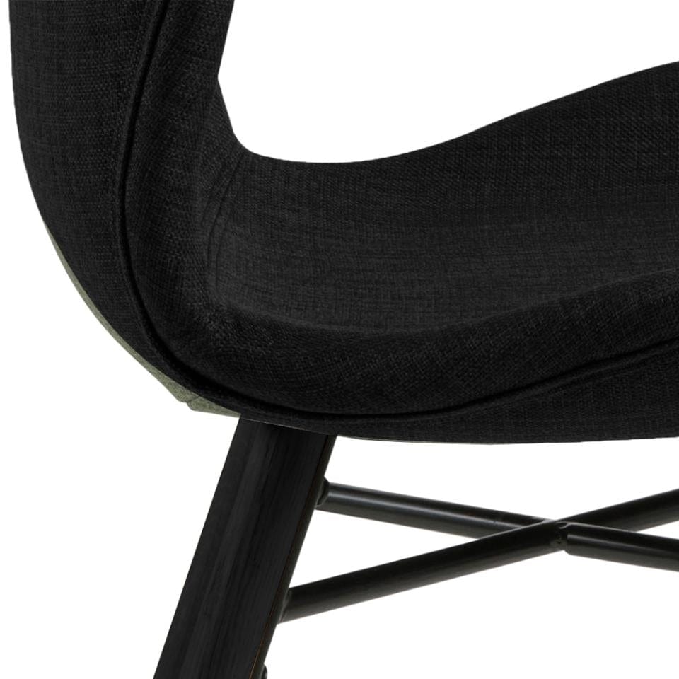 Set di 2 sedie da pranzo in tessuto Batilda A-1 Antracite (5)