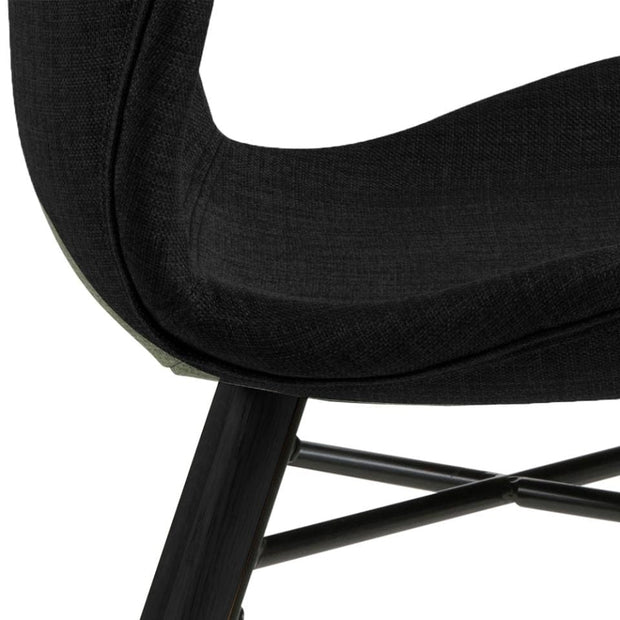 Set di 2 sedie da pranzo in tessuto Batilda A-1 Antracite (5)