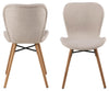 Actona Set di 2 sedie da pranzo in tessuto Batilda A-1 Beige
