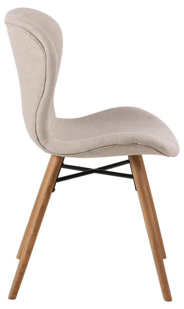 Actona Set di 2 sedie da pranzo in tessuto Batilda A-1 Beige