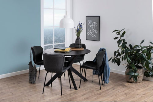 Set di 2 sedie da pranzo in tessuto Batilda A-1 Grigio (1)