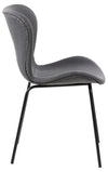 Set di 2 sedie da pranzo in tessuto Batilda A-1 Grigio (3)