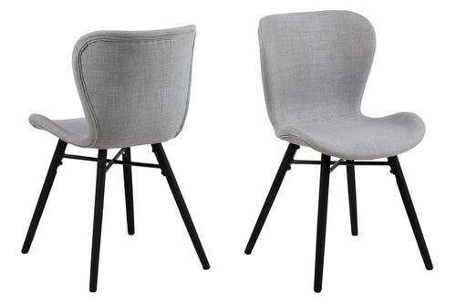 Set di 2 sedie da pranzo in tessuto Batilda A-1 Grigio