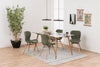 Set di 2 sedie da pranzo in tessuto Batilda A-1 Verde (1)