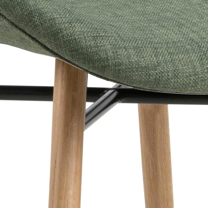 Set di 2 sedie da pranzo in tessuto Batilda A-1 Verde (5)