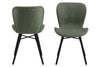 Set di 2 sedie da pranzo in tessuto Batilda A-1 Verde (2)