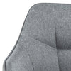 Set di 2 sedie da pranzo in tessuto Brenda Grigio (5)