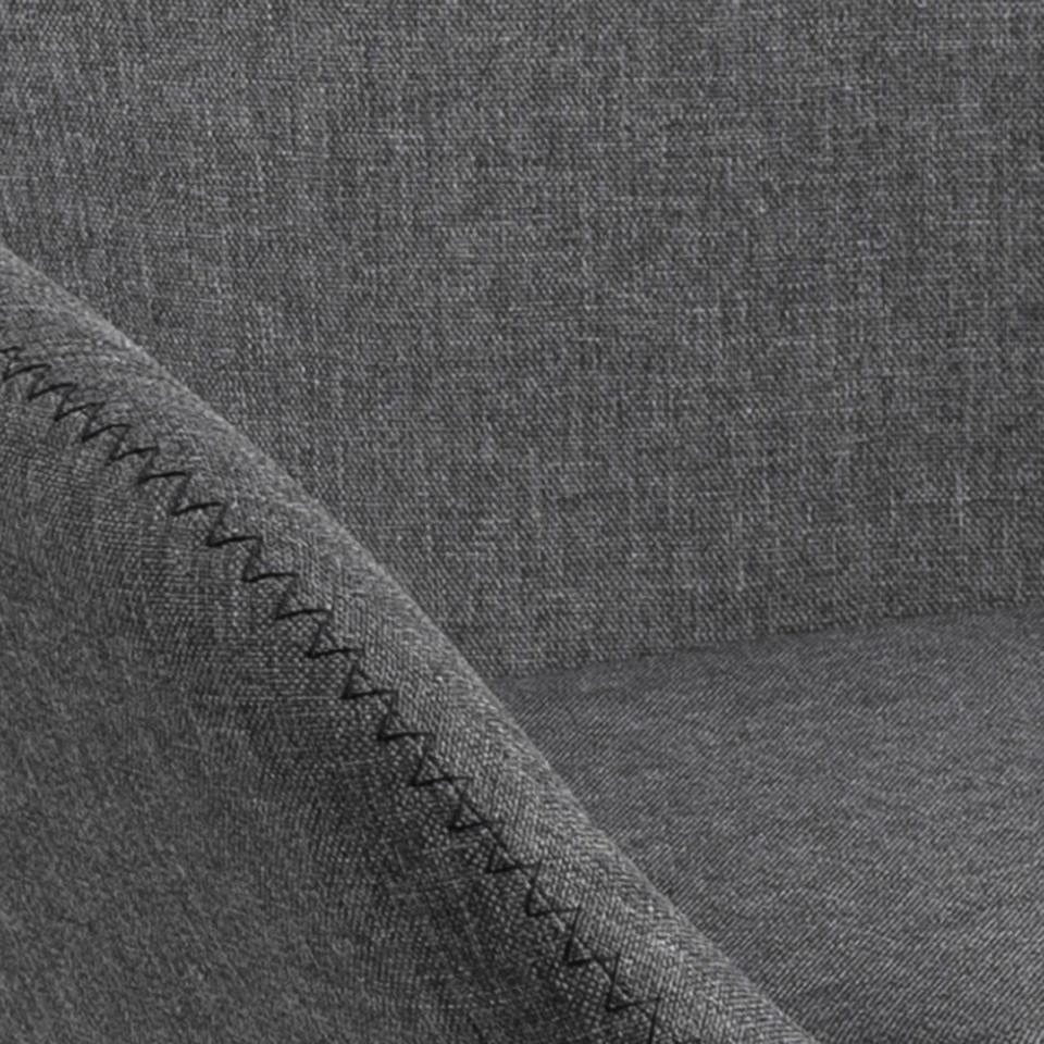 Set di 2 sedie da pranzo in tessuto Candis Grigio (6)