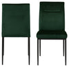 Set di 2 sedie da pranzo in tessuto Demi Verde (3)