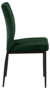 Set di 2 sedie da pranzo in tessuto Demi Verde (4)