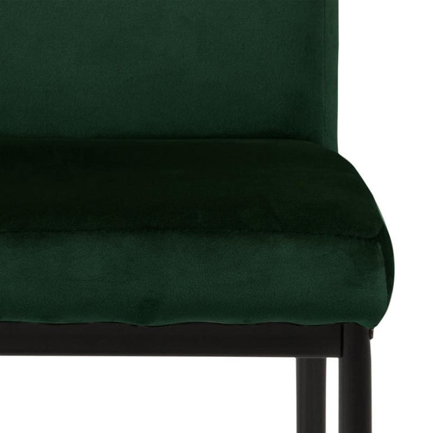 Set di 2 sedie da pranzo in tessuto Demi Verde (5)