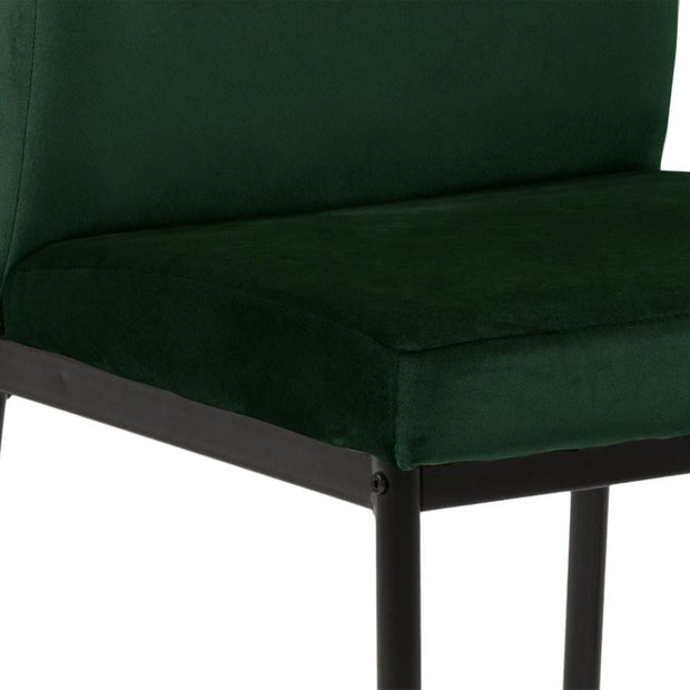 Set di 2 sedie da pranzo in tessuto Demi Verde (6)