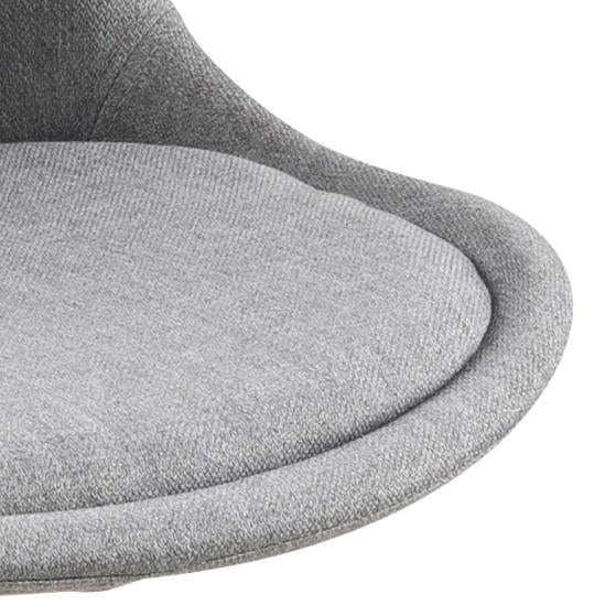 Set di 2 sedie da pranzo in tessuto Dima Grigio (5)