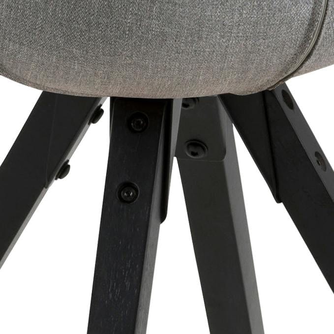 Set di 2 sedie da pranzo in tessuto Dima Grigio (6)