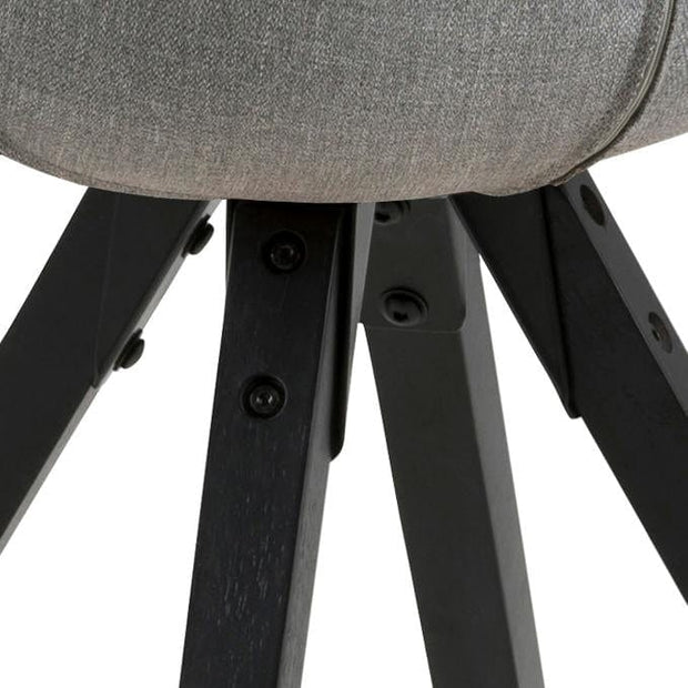 Set di 2 sedie da pranzo in tessuto Dima Grigio (6)