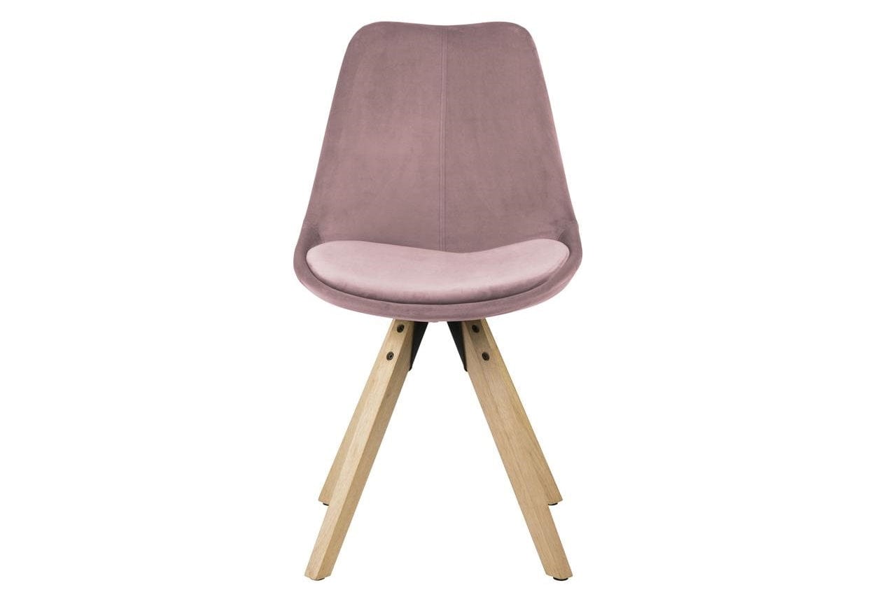 Set di 2 sedie da pranzo in tessuto Dima Rosa (3)