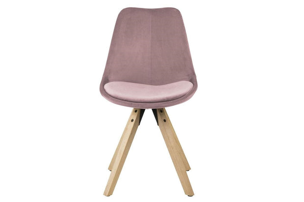 Set di 2 sedie da pranzo in tessuto Dima Rosa (3)