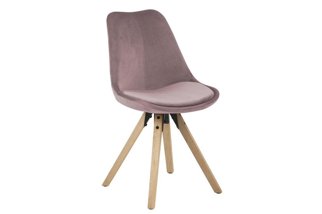 Set di 2 sedie da pranzo in tessuto Dima Rosa (5)
