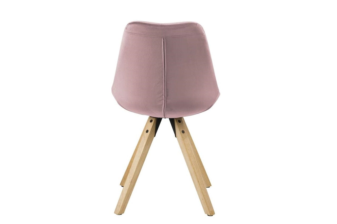 Set di 2 sedie da pranzo in tessuto Dima Rosa (6)