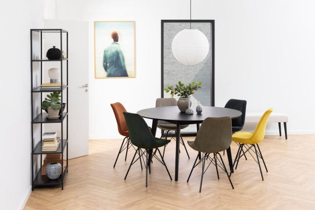 Set di 2 sedie da pranzo in tessuto Eris Verde (2)
