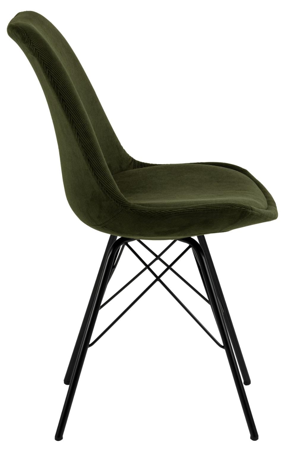 Set di 2 sedie da pranzo in tessuto Eris Verde (4)