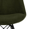 Set di 2 sedie da pranzo in tessuto Eris Verde (5)