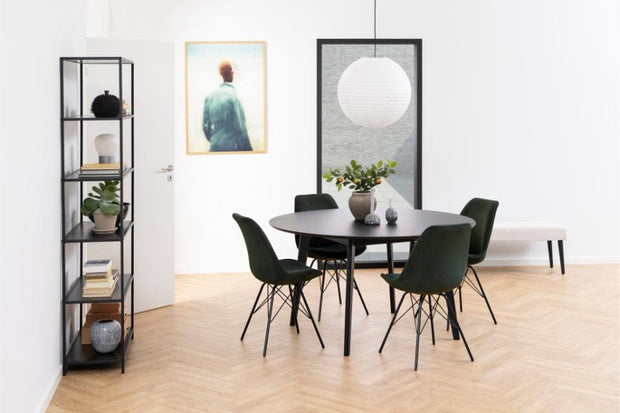 Set di 2 sedie da pranzo in tessuto Eris Verde (2)