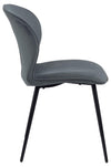 Set di 2 sedie da pranzo in tessuto Evelyn Grigio (4)