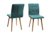 Set di 2 sedie da pranzo in tessuto Frida Blu