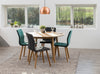 Set di 2 sedie da pranzo in tessuto Frida Blu (1)