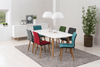 Set di 2 sedie da pranzo in tessuto Frida Blu (4)
