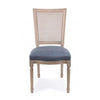 Set di 2 sedie da pranzo in tessuto Liliane Blu (1)