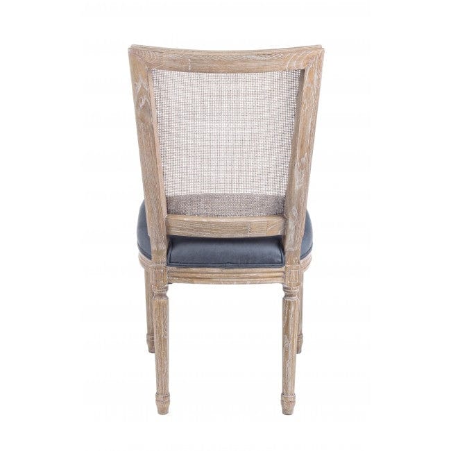 Set di 2 sedie da pranzo in tessuto Liliane Blu (2)