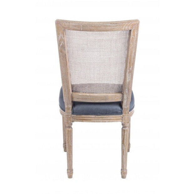 Set di 2 sedie da pranzo in tessuto Liliane Blu (2)