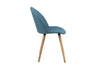 Set di 2 sedie da pranzo in tessuto Manley Blu (1)