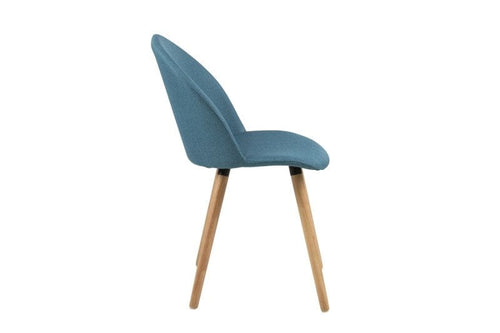 Set di 2 sedie da pranzo in tessuto Manley Blu (1)