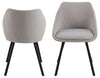 Set di 2 sedie da pranzo in tessuto Nils Beige (1)