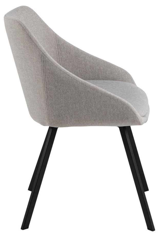 Set di 2 sedie da pranzo in tessuto Nils Beige (2)