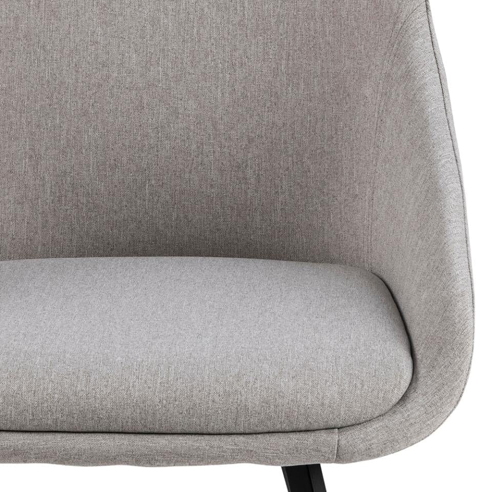 Set di 2 sedie da pranzo in tessuto Nils Beige (3)