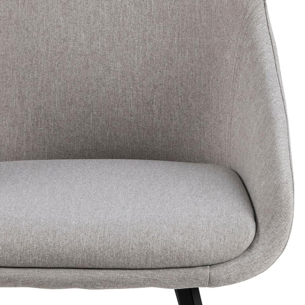 Set di 2 sedie da pranzo in tessuto Nils Beige (3)