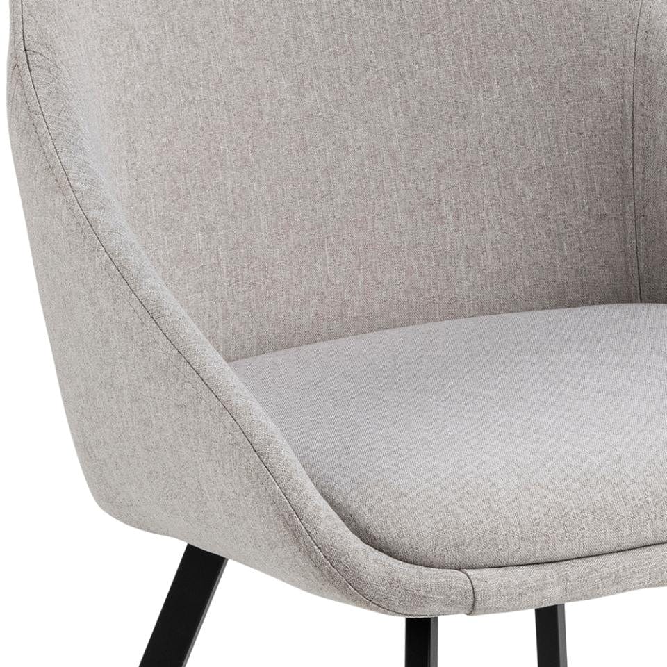 Set di 2 sedie da pranzo in tessuto Nils Beige (5)